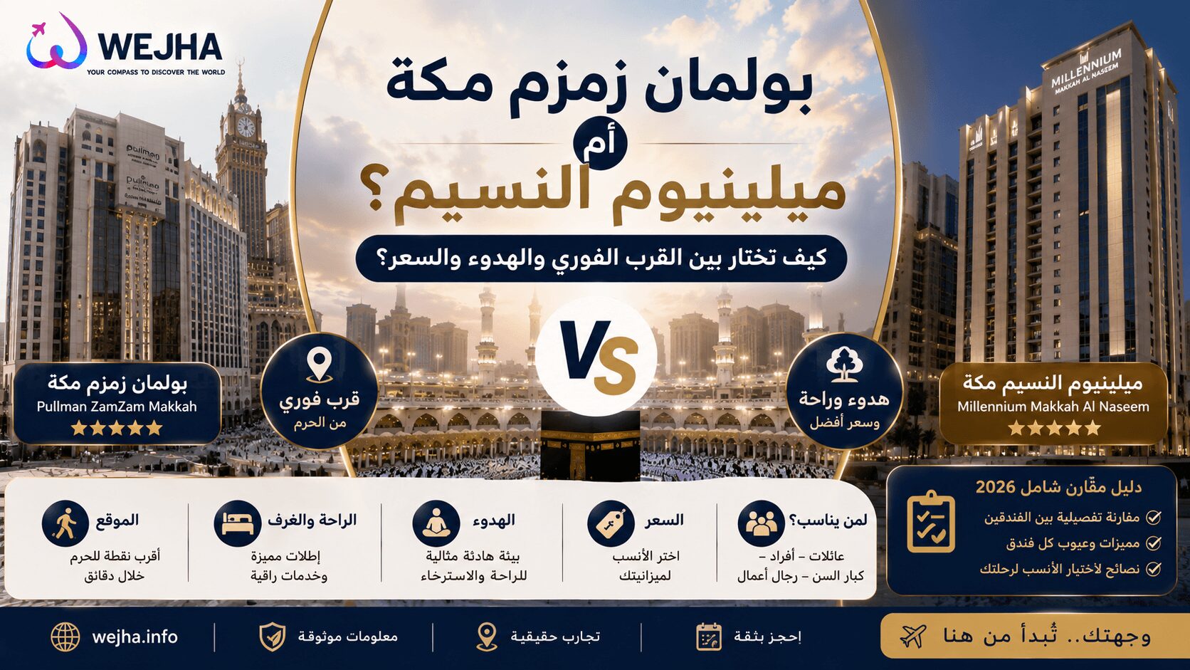 بولمان زمزم مكة أم ميلينيوم النسيم؟