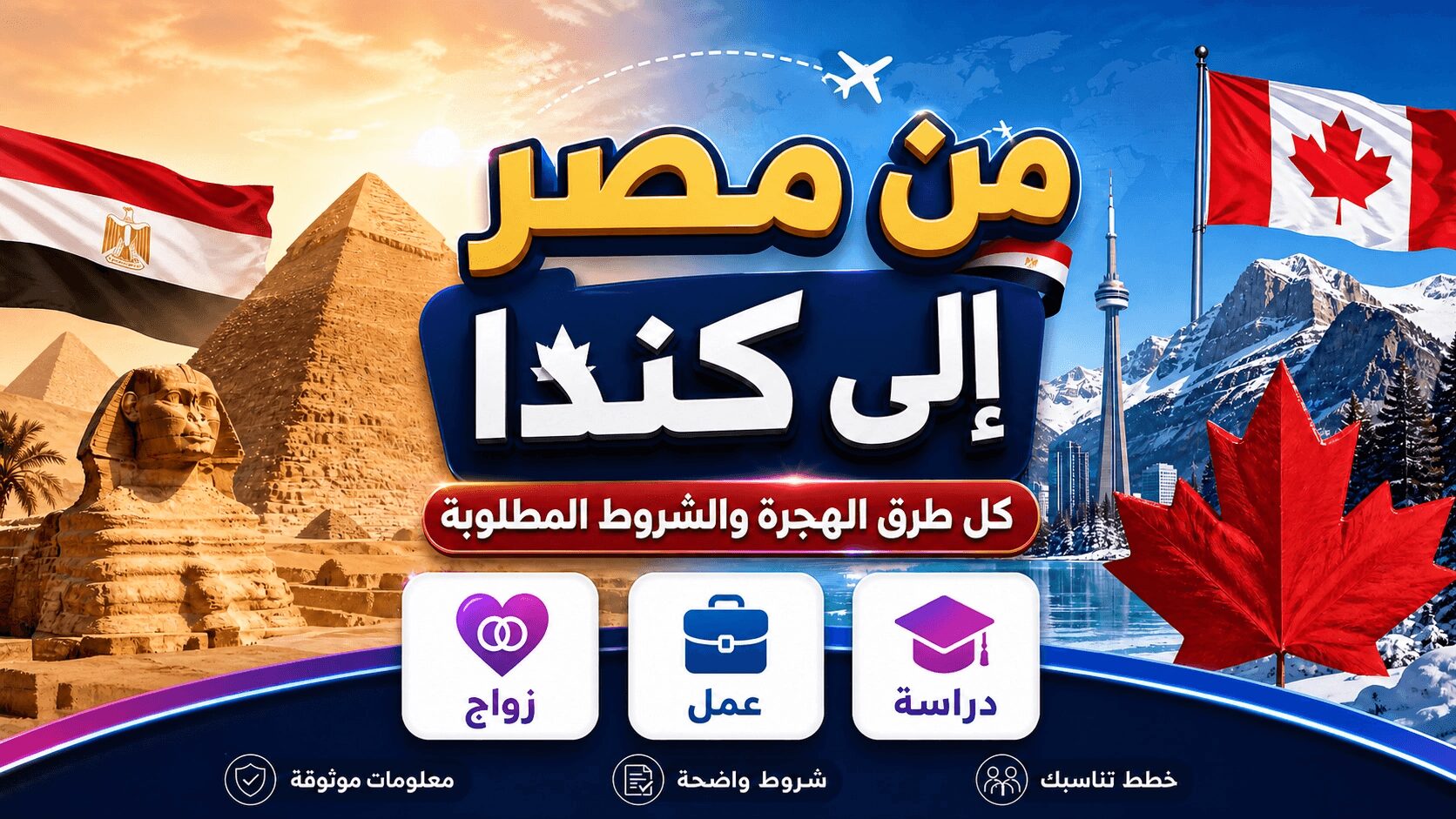 من مصر إلى كندا