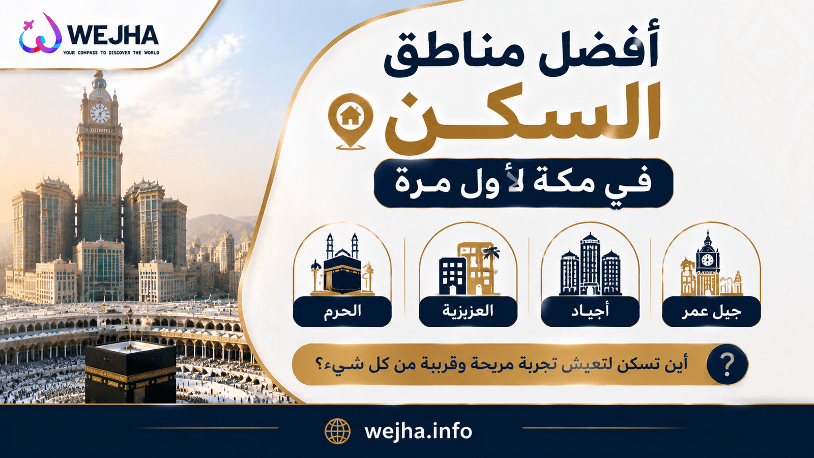أفضل مناطق السكن في مكة لأول مرة
